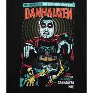 DAN HAUSEN Shirt Mens Sz Large Black The Curse AEW Wrestling